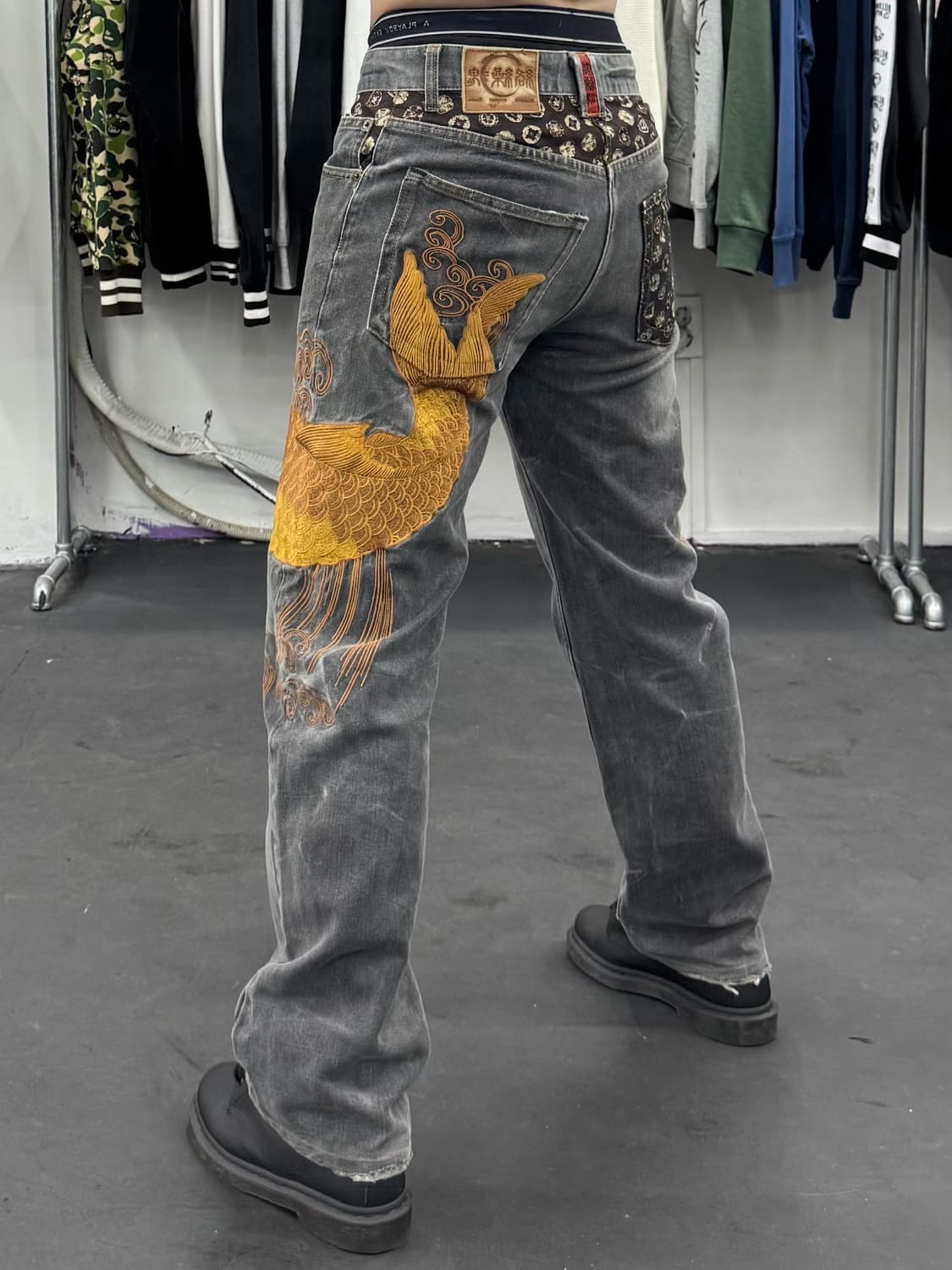 카라쿠리 타마시 오리엔탈 데님팬츠 상품이미지5