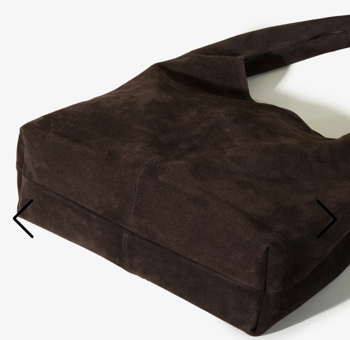 마지언타이틀 스웨이드 토트백 브라운 상품이미지2