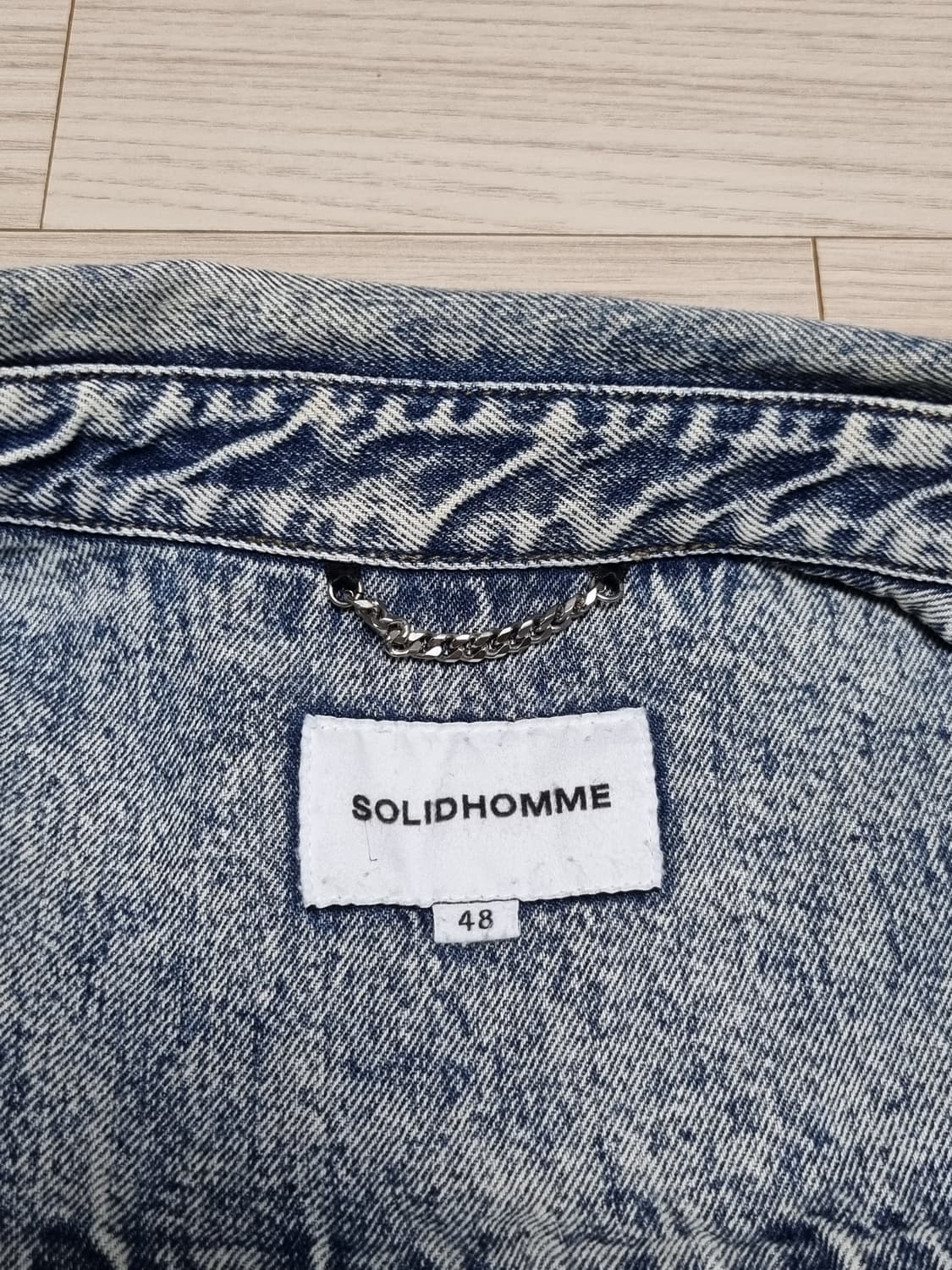 솔리드옴므 데님 셔츠 자켓 상품이미지3