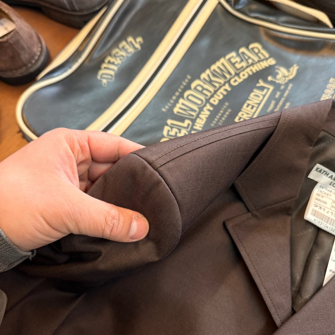 90 00S 캐서린 햄넷 4버튼 블레이저 자켓 M 상품이미지4