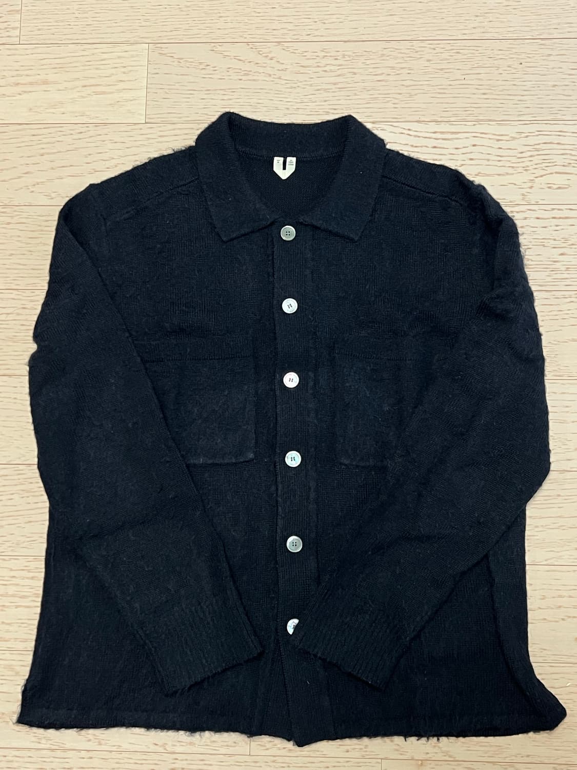 아르켓 울 셔츠 가디건 M 상품이미지6