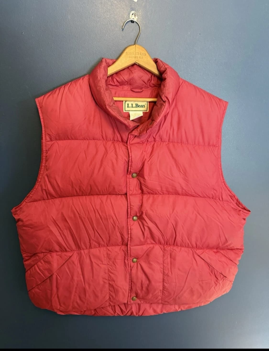 Vintage ll bean down vest xl red 상품이미지2