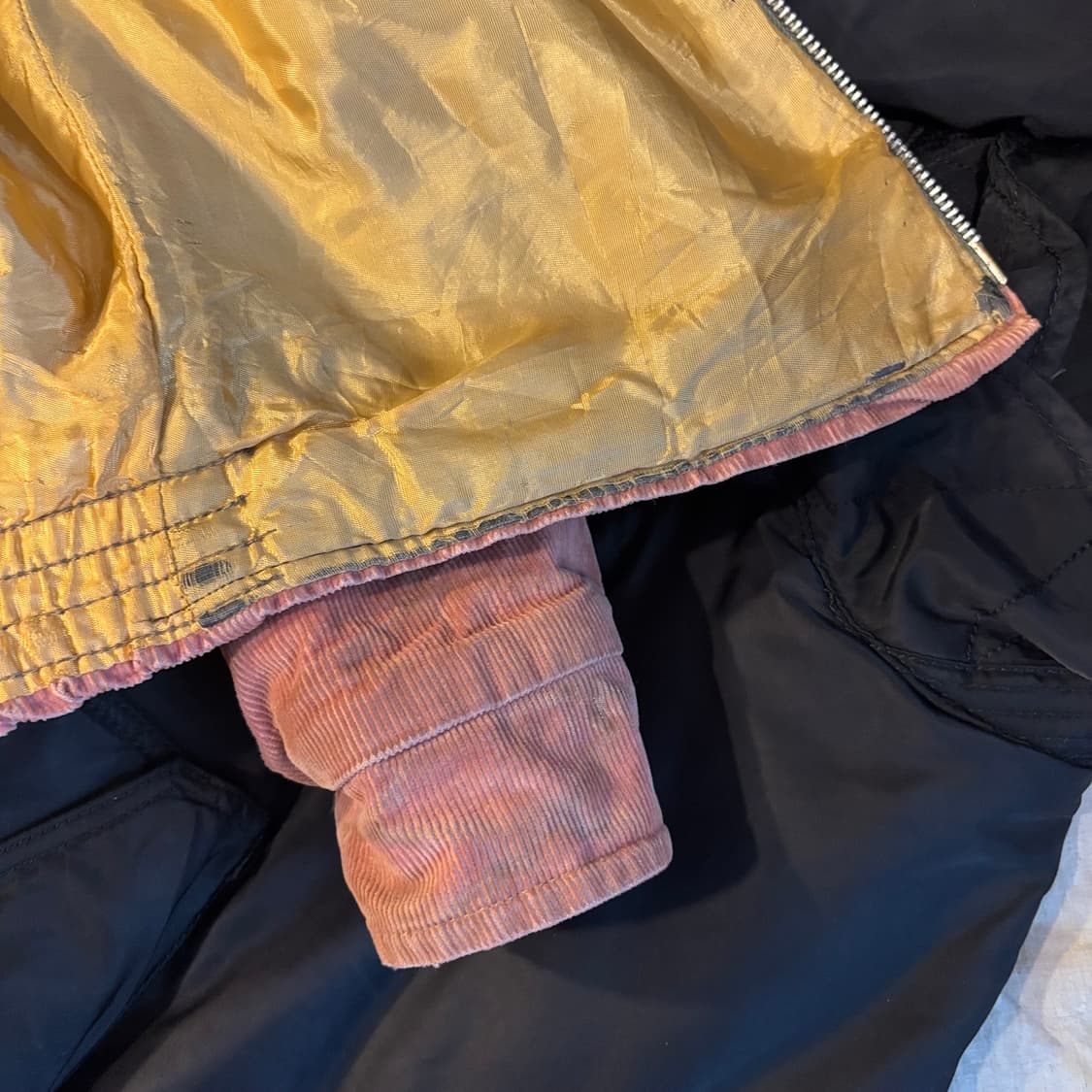 60년대 미국 빈티지 코듀로이 블루종 자켓 상품이미지8