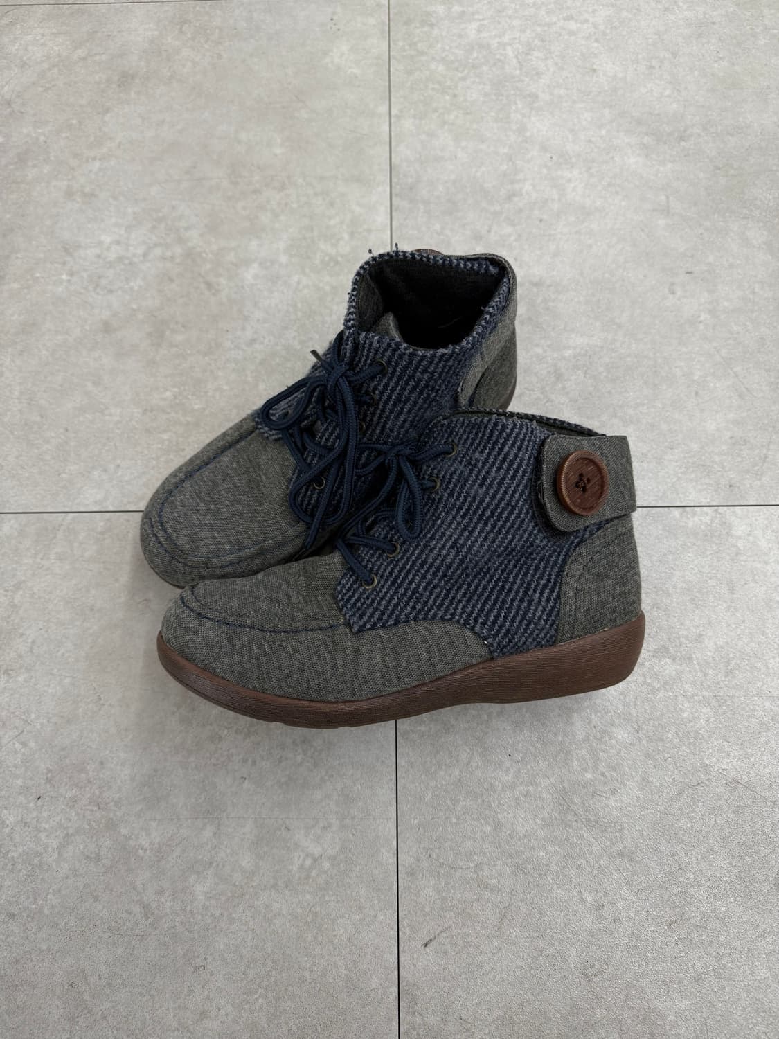 JPN 헤링본 버튼 부츠 상품이미지2