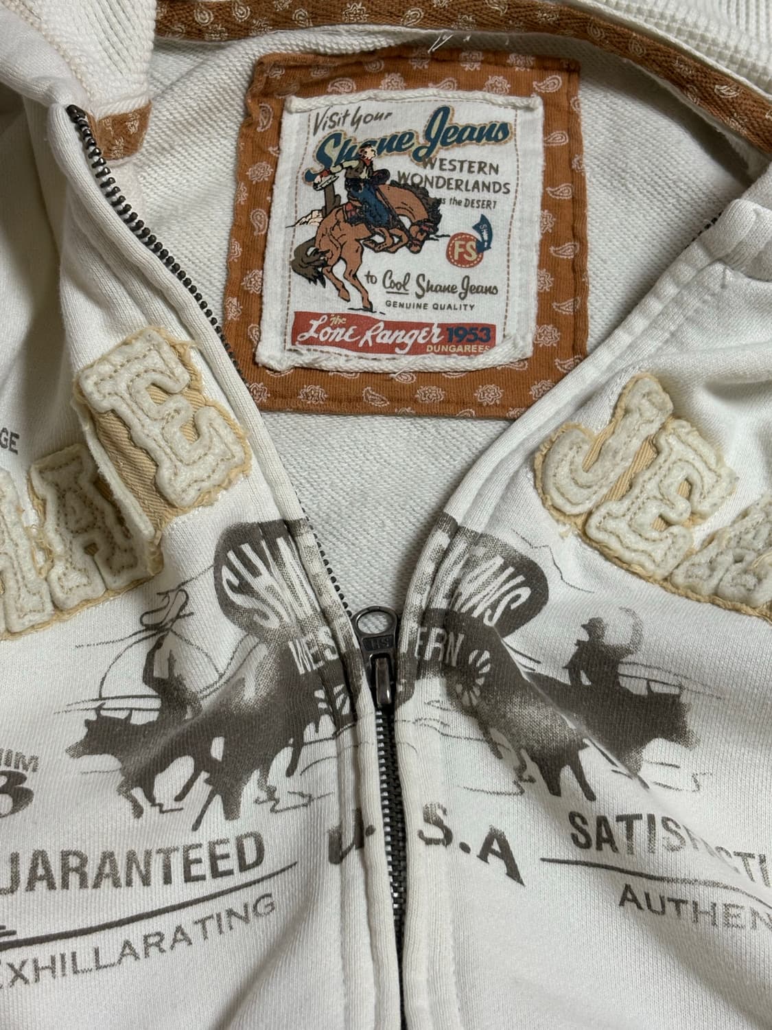 빈티지 쉐인 진스 후드집업 상품이미지2