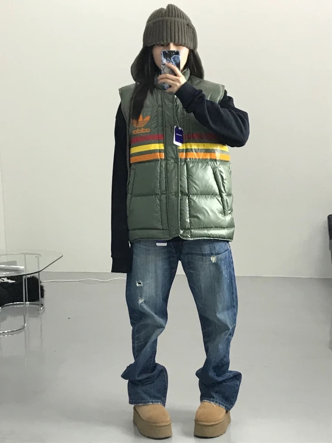 00's 아디다스 오리지널 빈티지 패딩 베스트 상품이미지1