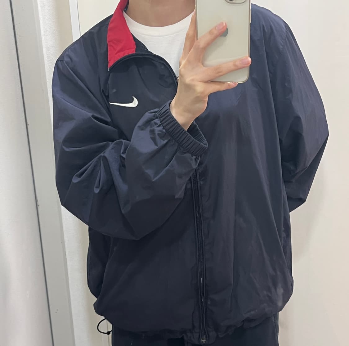 90s 나이키 바람막이 네이비 상품이미지1