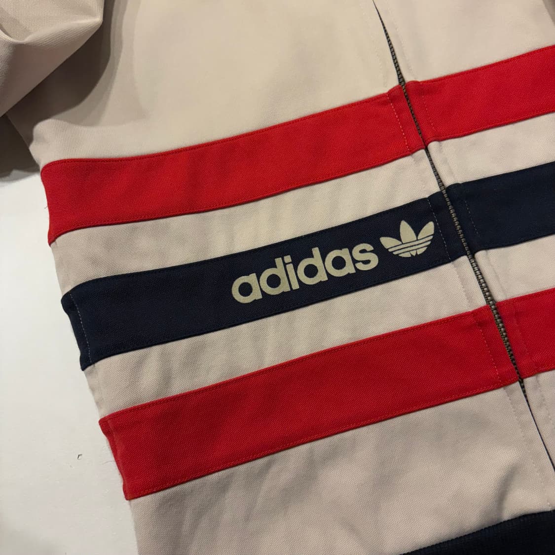 [95] 13s 아디다스 아이보리 스타 트랙탑 져지 집업 D127 상품이미지6