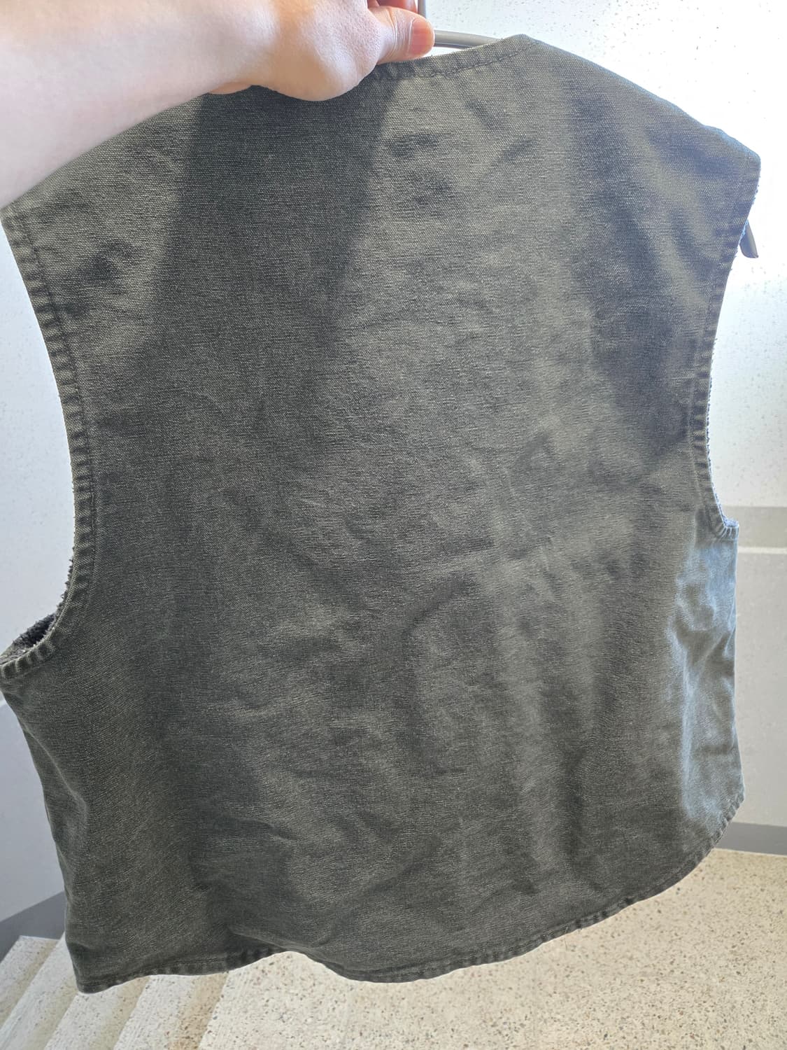 칼하트 베스트 V13 샌드스톤 덕 캔버스 Mos 조끼 상품이미지3