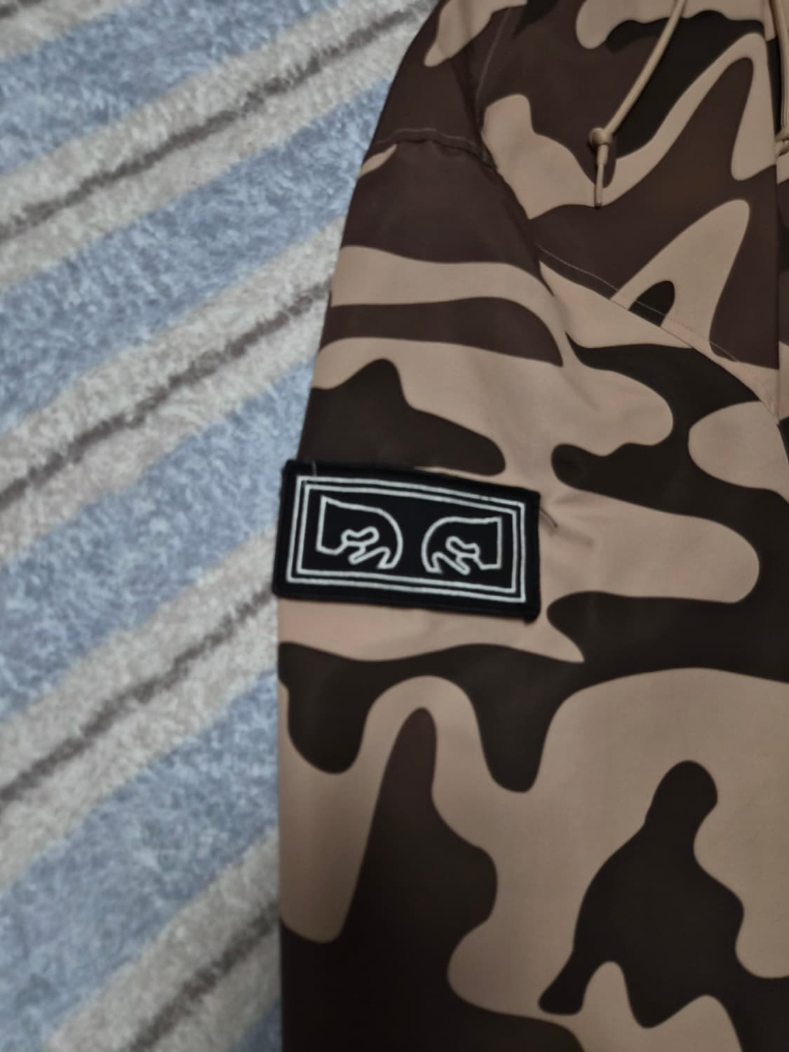 오베이 obey 카모 패치 아노락 L 상품이미지3