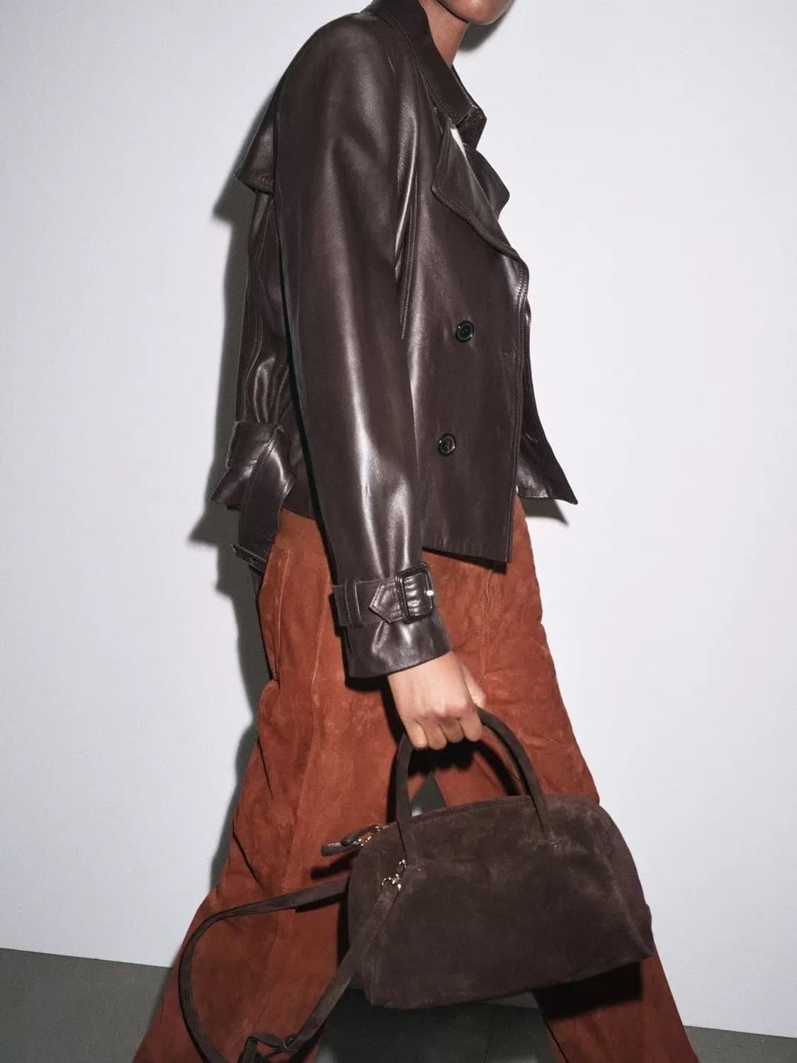 자라 스웨이드 미니 볼링백 상품이미지1