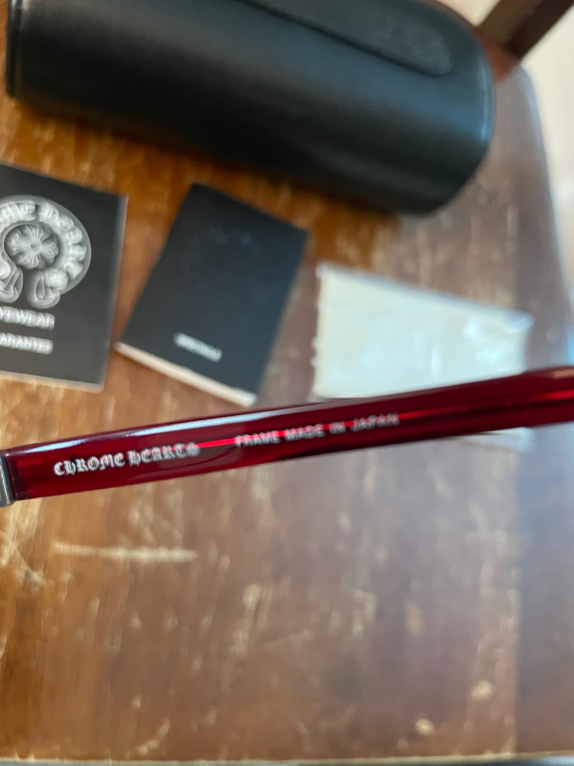 크롬하츠안경 스틸베이비 레드브라운컬러 상품이미지5