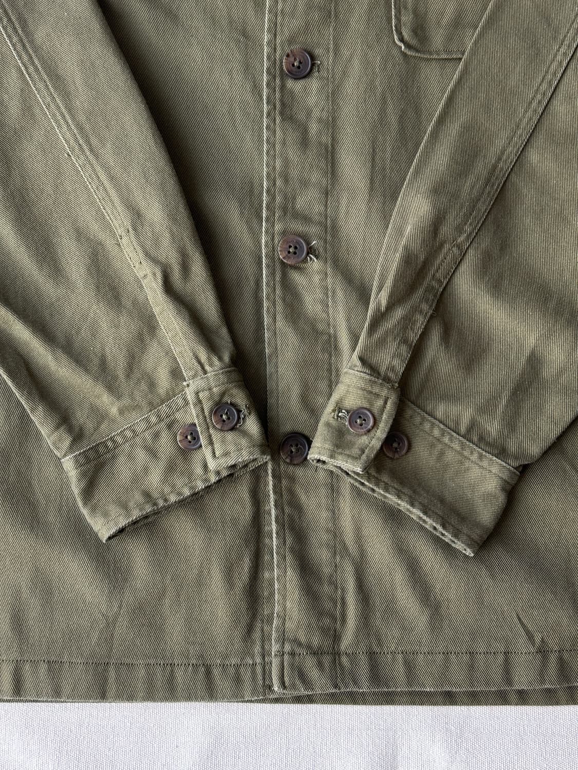 에디바우어 워크셔츠 올리브그린 L 상품이미지4