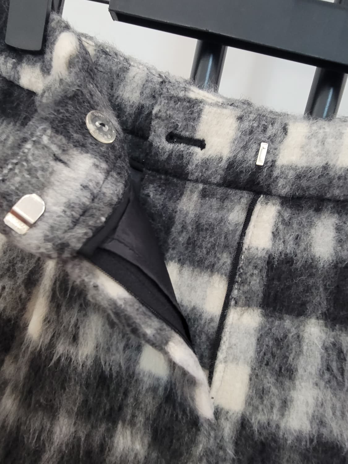 그로브 블로우 로우라이즈 쇼츠 팬츠 그레이체크 M사이즈 상품이미지7