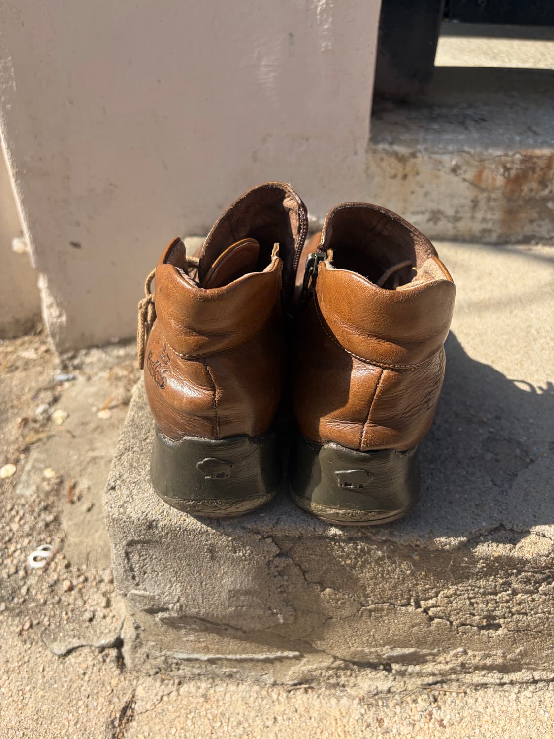 Buffalo 사이드 지퍼 레더 컴포트 부츠 230 상품이미지4