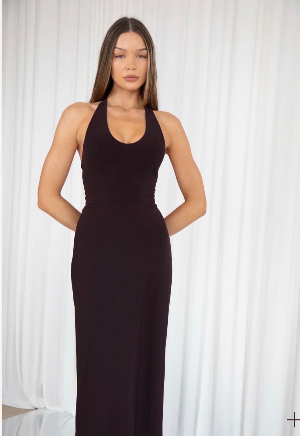 AYM 블랙 홀터 드레스 상품이미지5