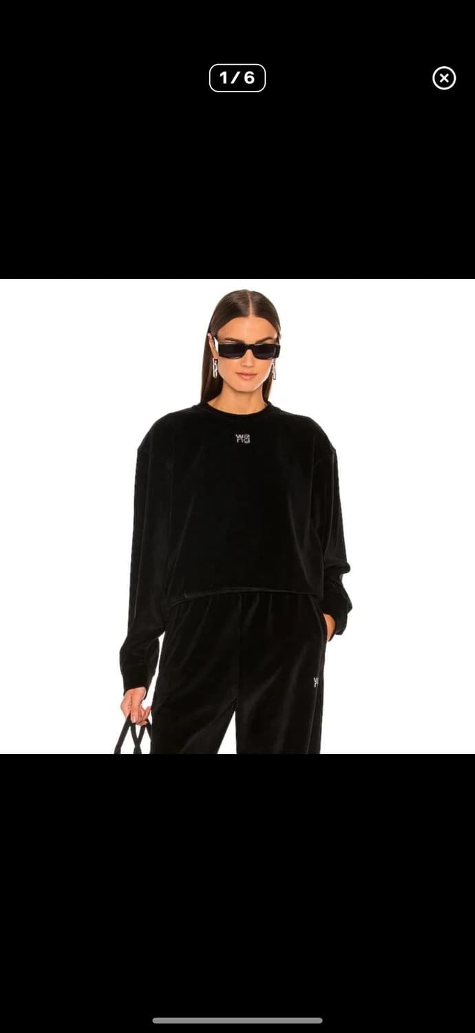 알렉산더왕 벨벳 벨루어 맨투맨 상품이미지4