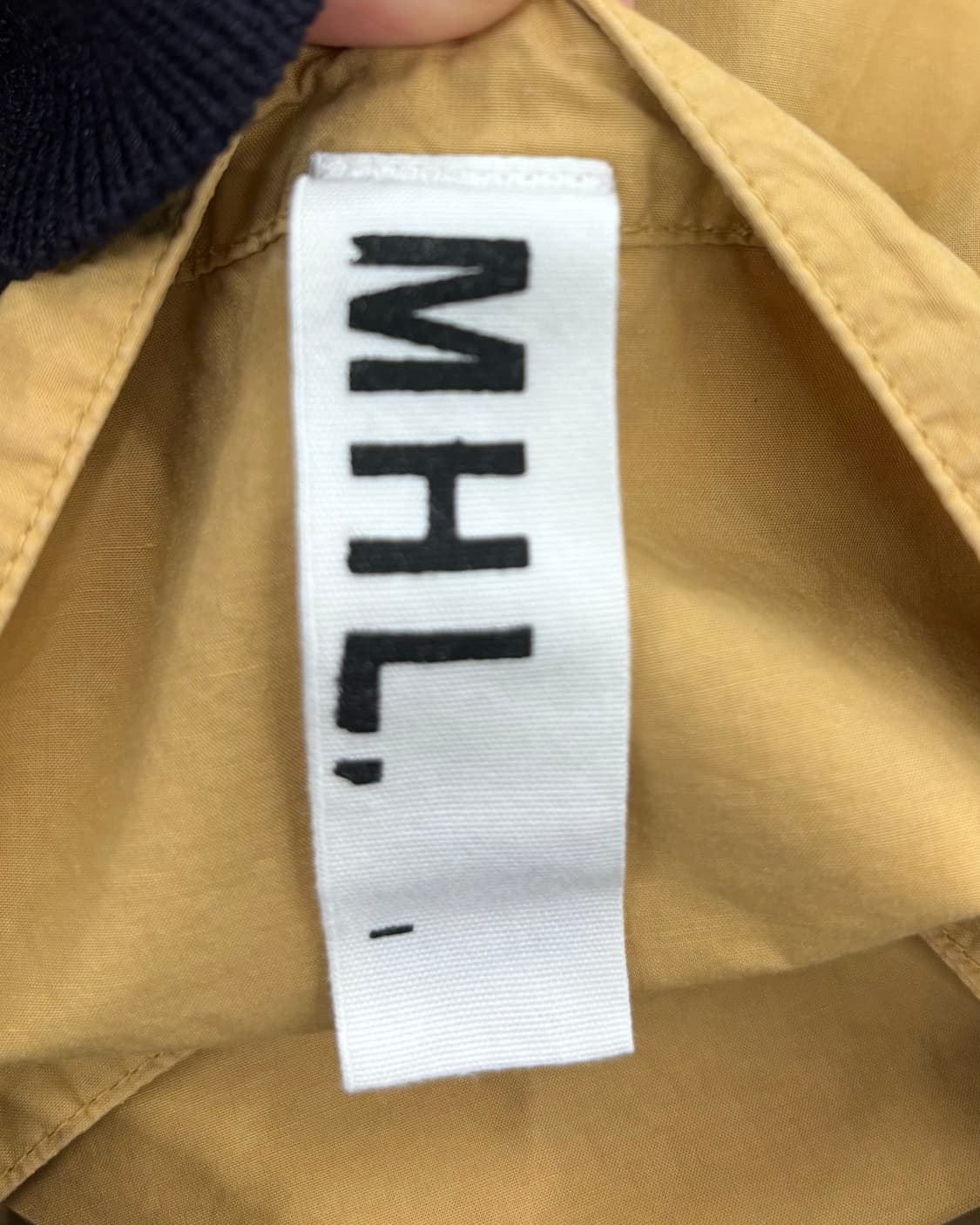 엠에이치엘 옐로우 밴드 카라 반팔 셔츠 상품이미지7