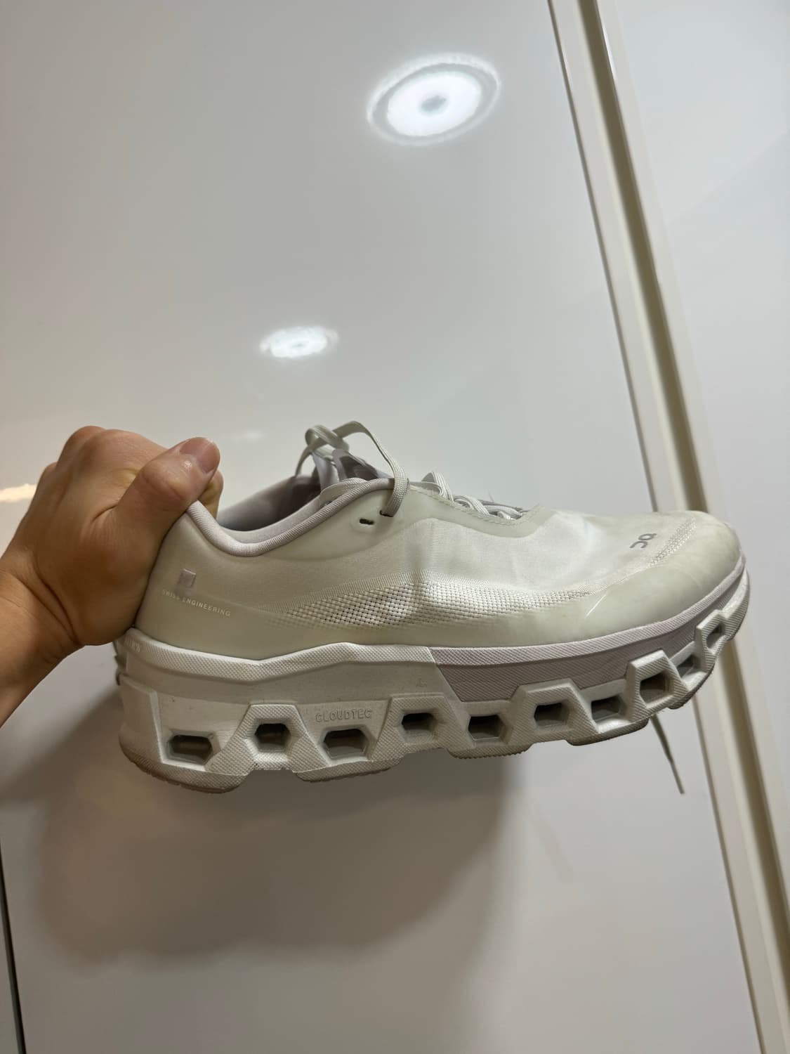 온러닝 파프 클라우드 몬스터2 베이퍼 프로스트 화이트 상품이미지3