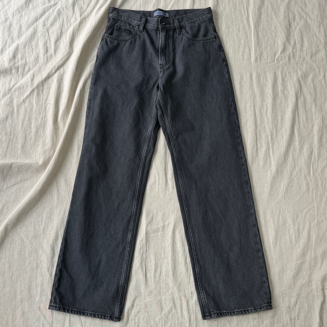 유니클로 jw앤더슨 흑청 자수 데님팬츠 76.5(29) 상품이미지4