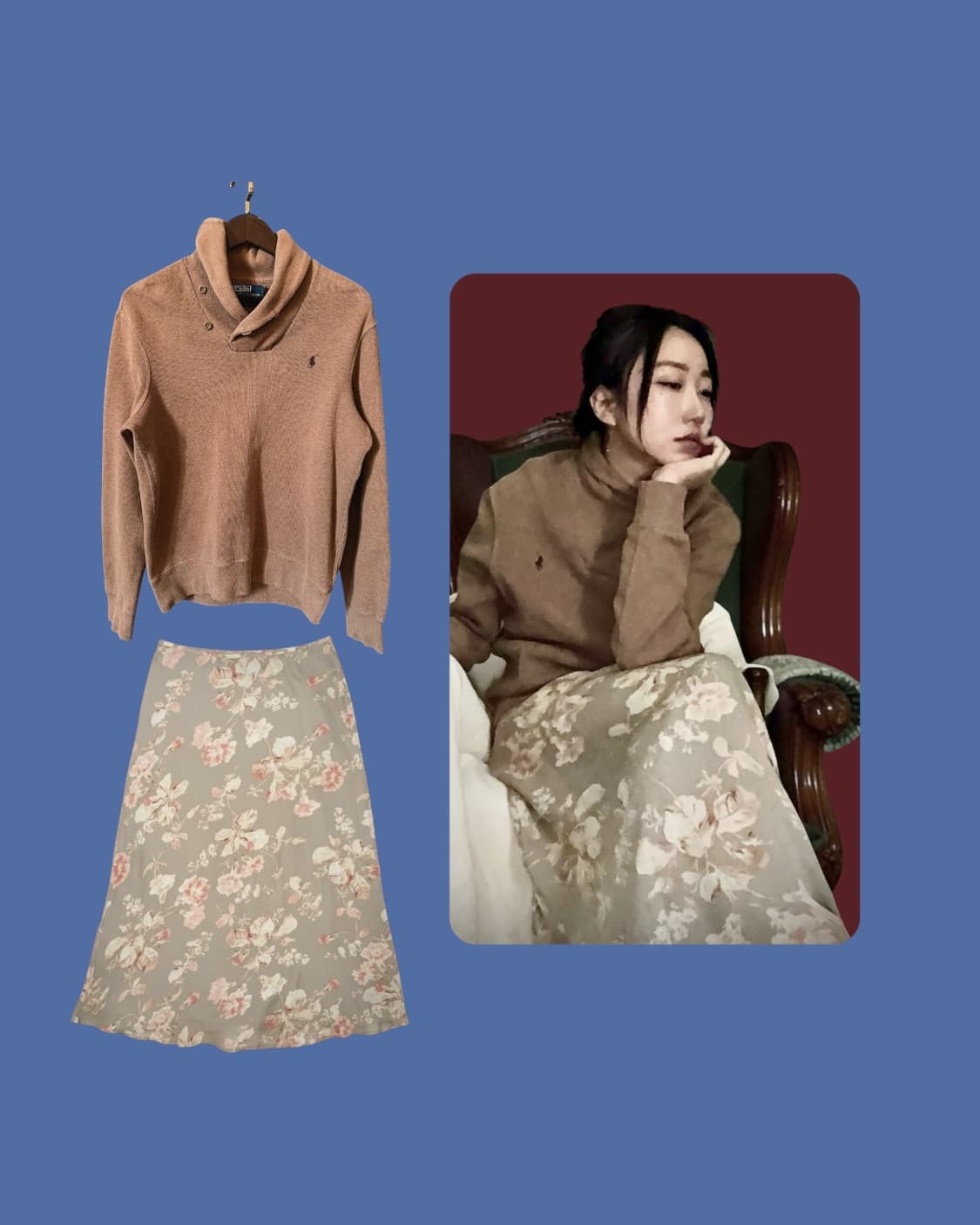 Ralph Lauren 니트 & 스커트 set 상품이미지2