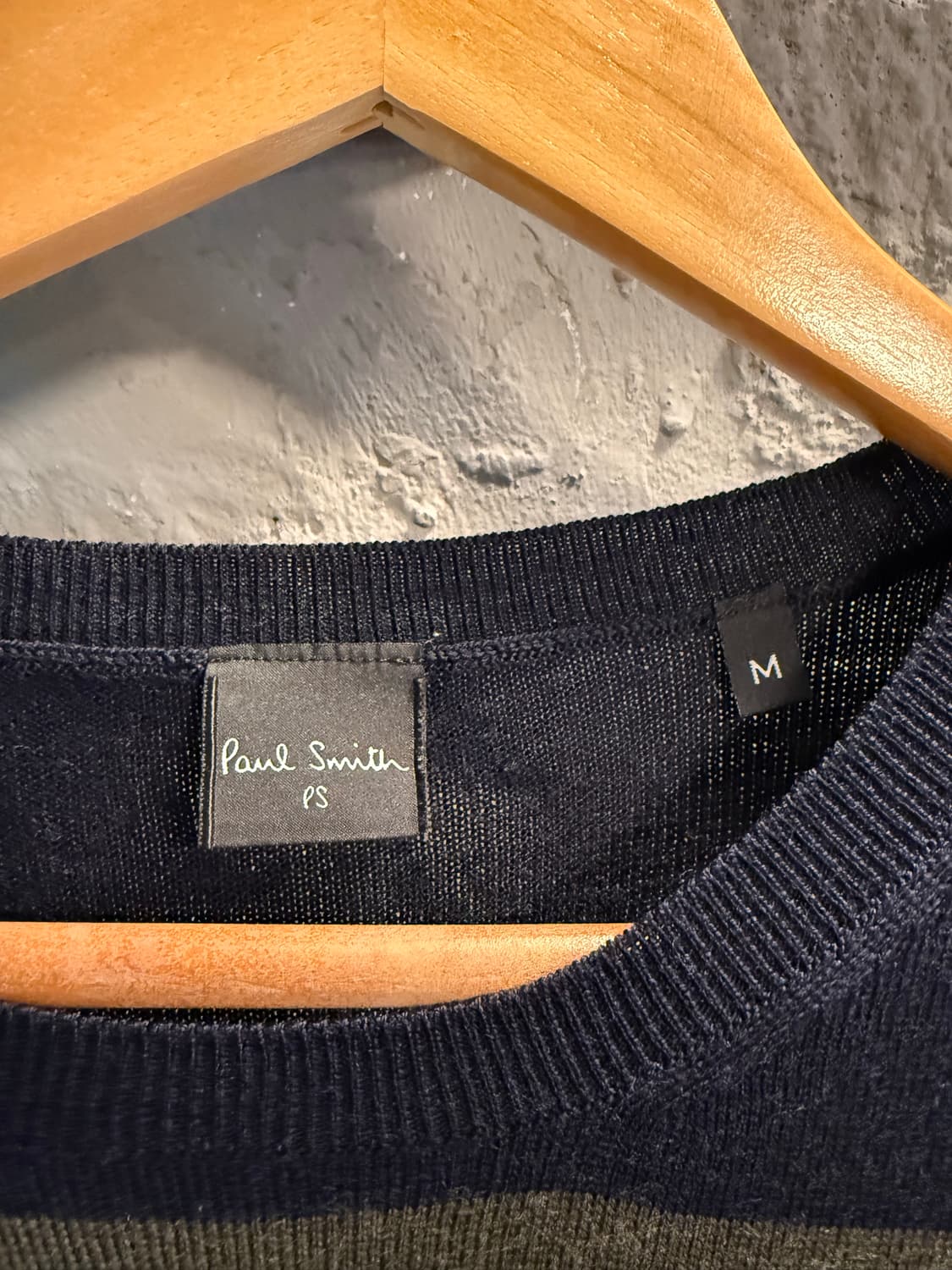 M 폴스미스 Paul Smith PS 메리노 울 패턴 니트 네이비 상품이미지5