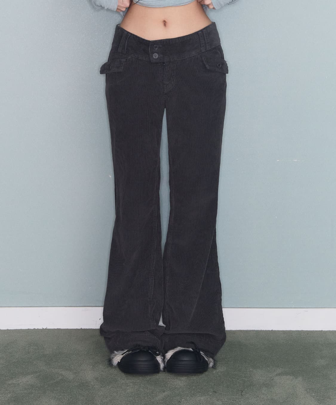 미레코 로우 코듀로이 팬츠 2사이즈 상품이미지1