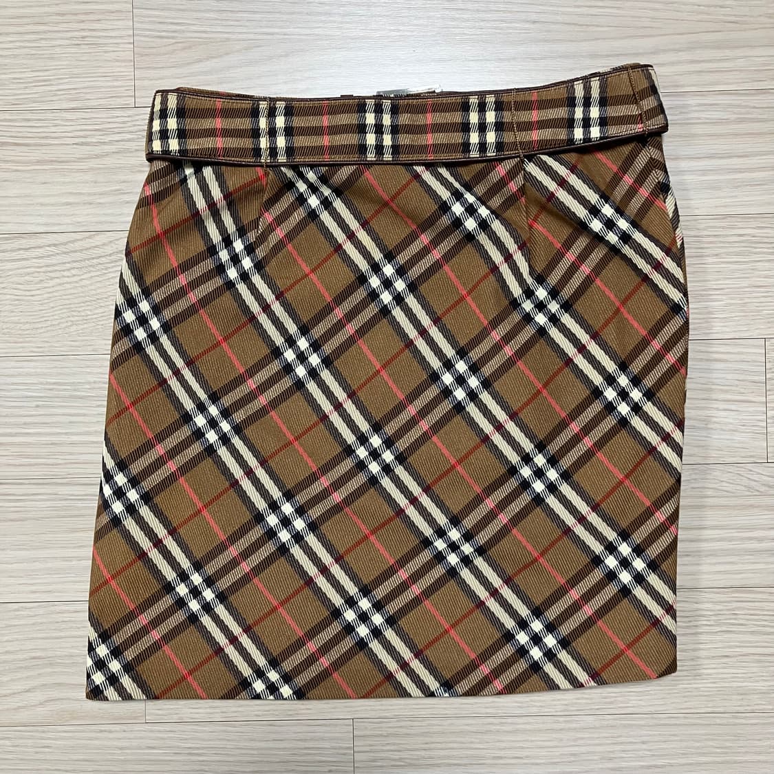 버버리 블루 라벨 노바 체크 벨트 스커트 상품이미지2
