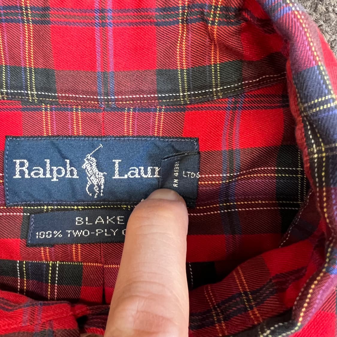 랄프로렌 체크 셔츠 상품이미지5