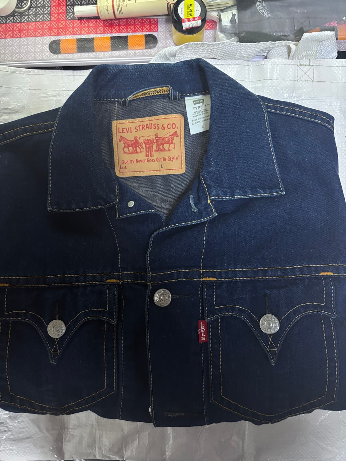 00년 리바이스 타입1 데님자켓 L 상품이미지4