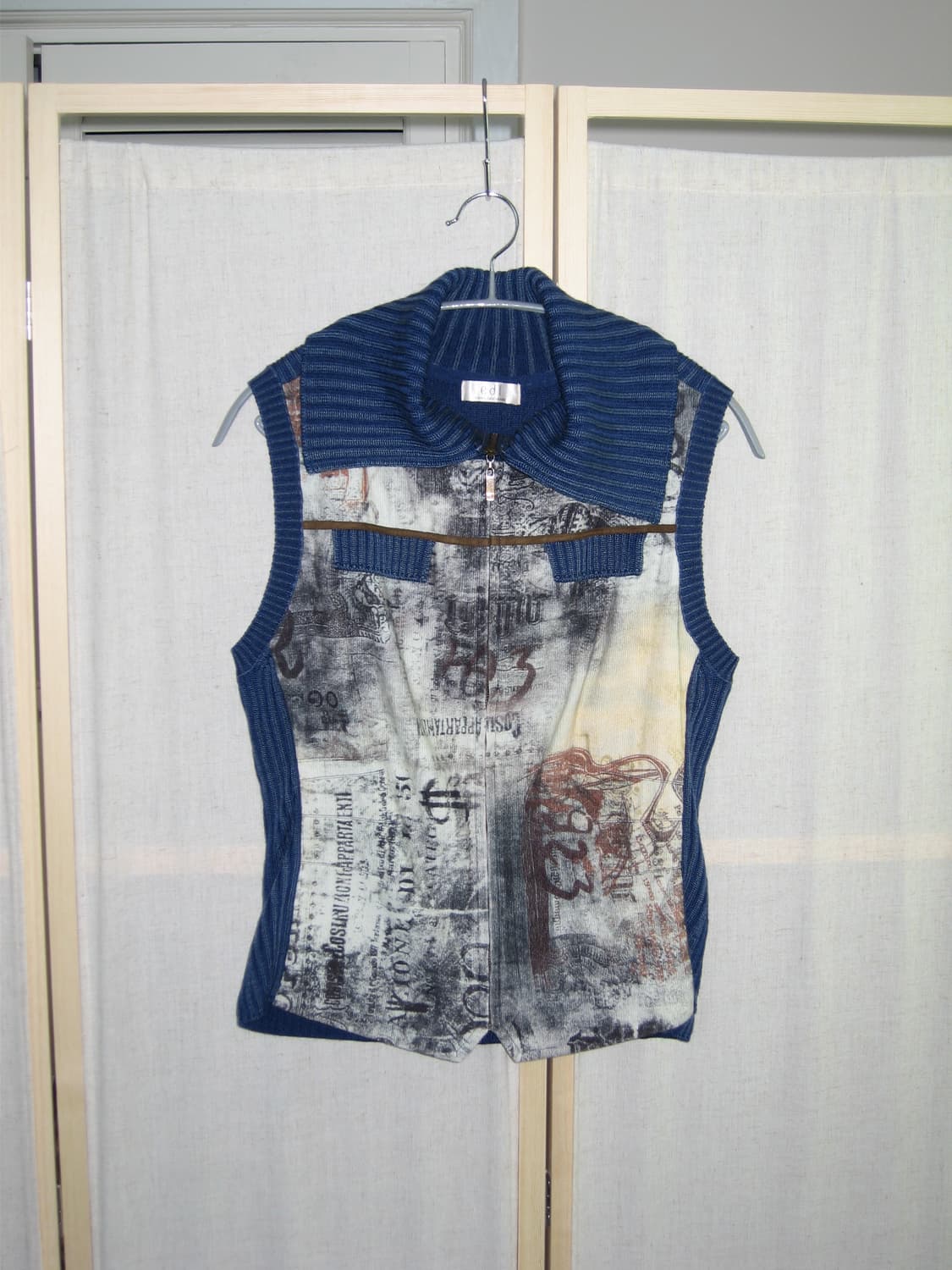 ENRICODOMANI 프린팅 니트 베스트 상품이미지1