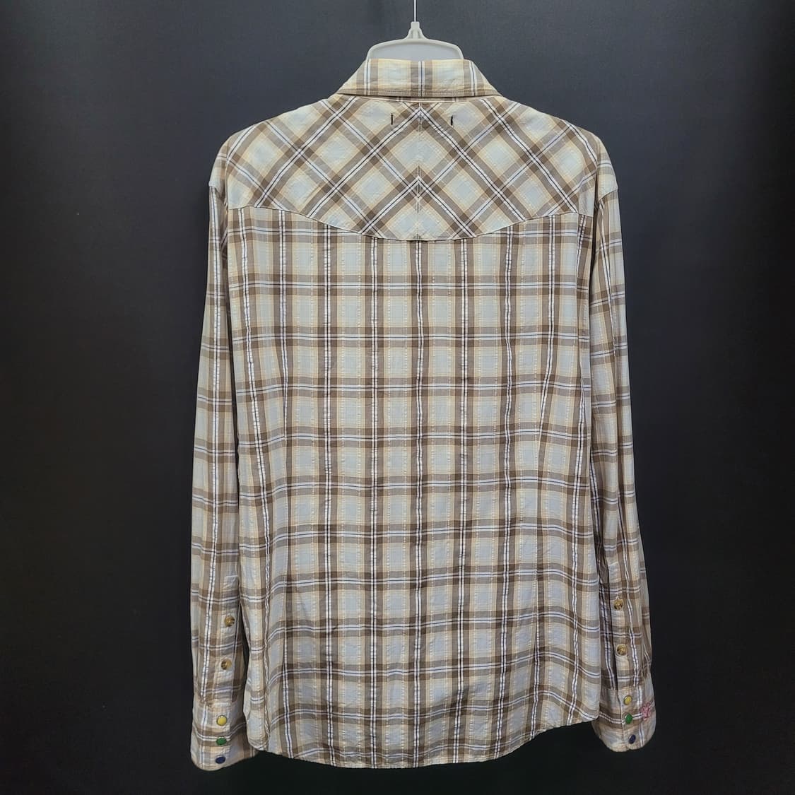 R.NEWBOLD 알뉴볼드 폴스미스 자수로고 웨스턴 체크 셔츠 상품이미지4