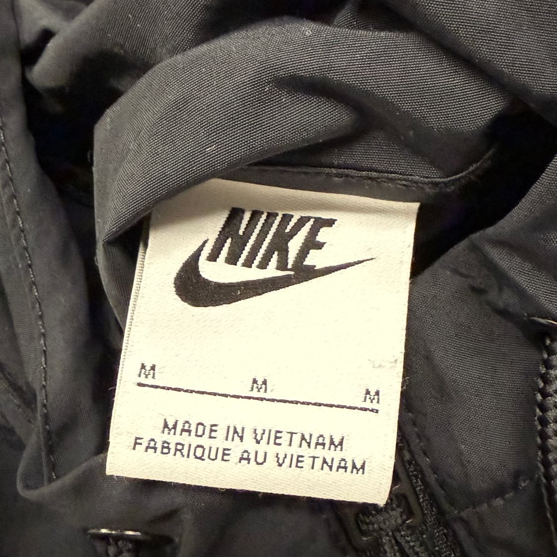 [정품/M] 나이키 블랙 후드 바람막이 하프집업 b18 상품이미지5