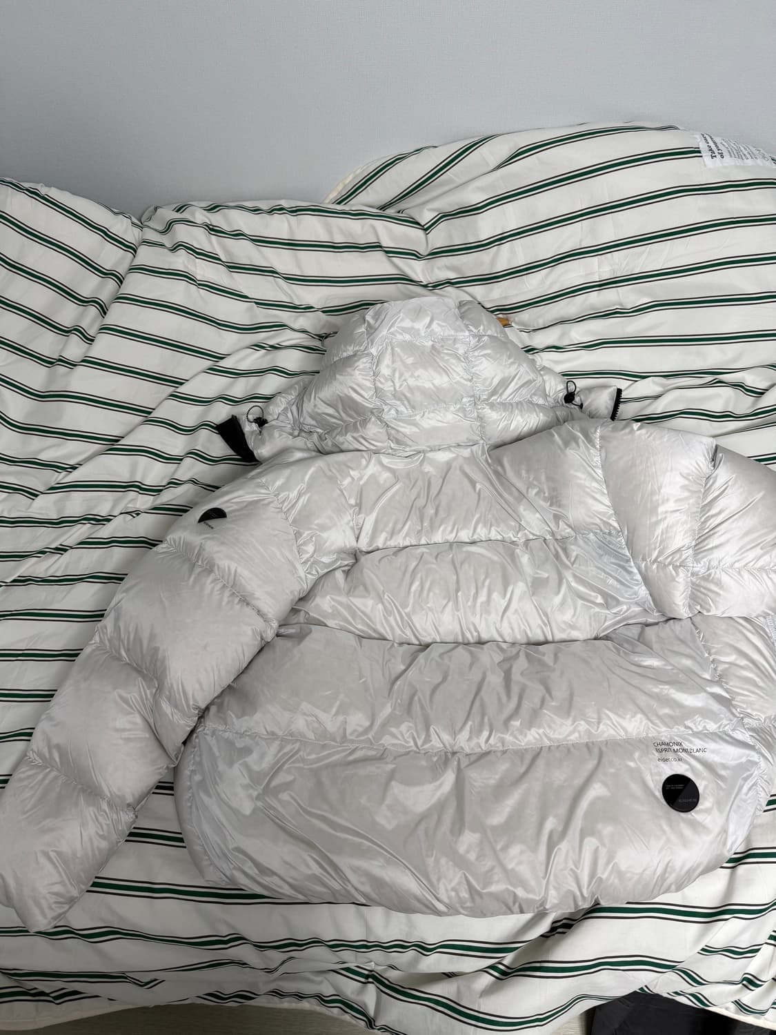 아이더 에어본 이글루 구스다운 패딩 L 라이트그레이 상품이미지2