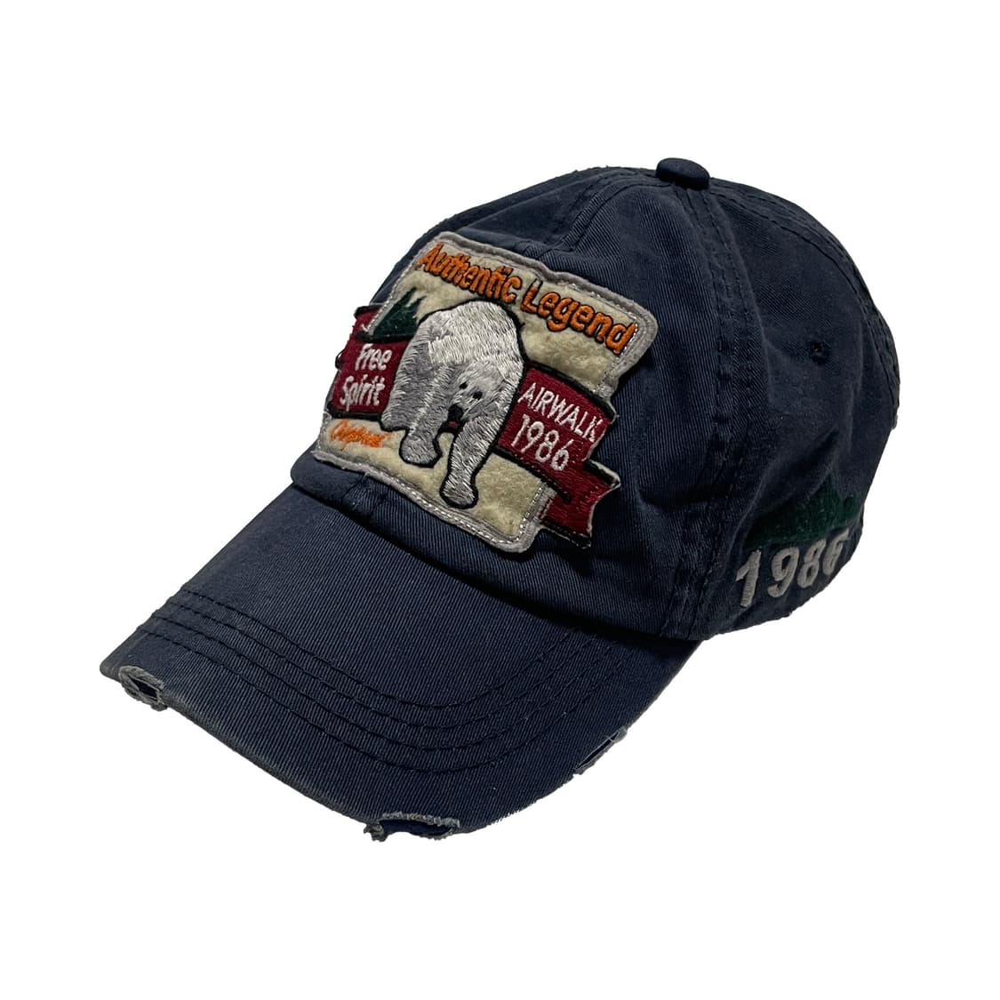 에어워크 네이비 빈티지 볼캡 모자 상품이미지2