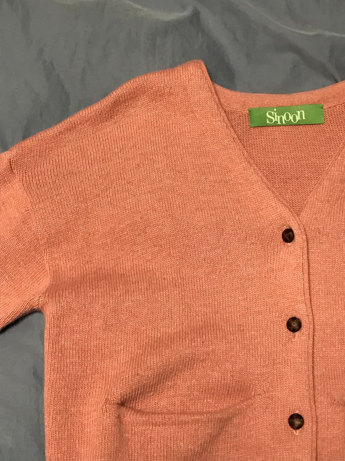 시눈 울 클래식 가디건(NEW) / pink 상품이미지5