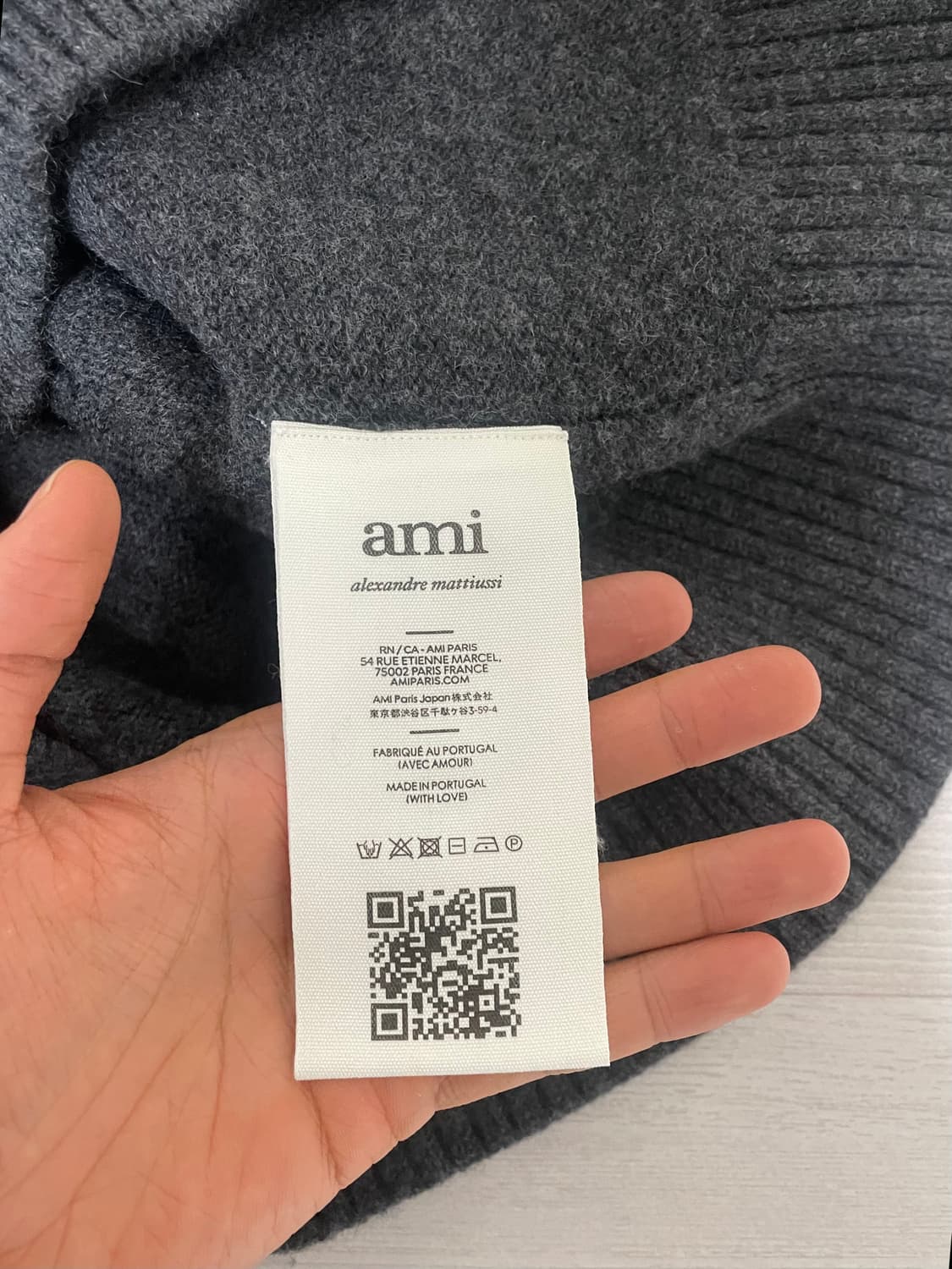 아미 빅로고 가디건 L 상품이미지5