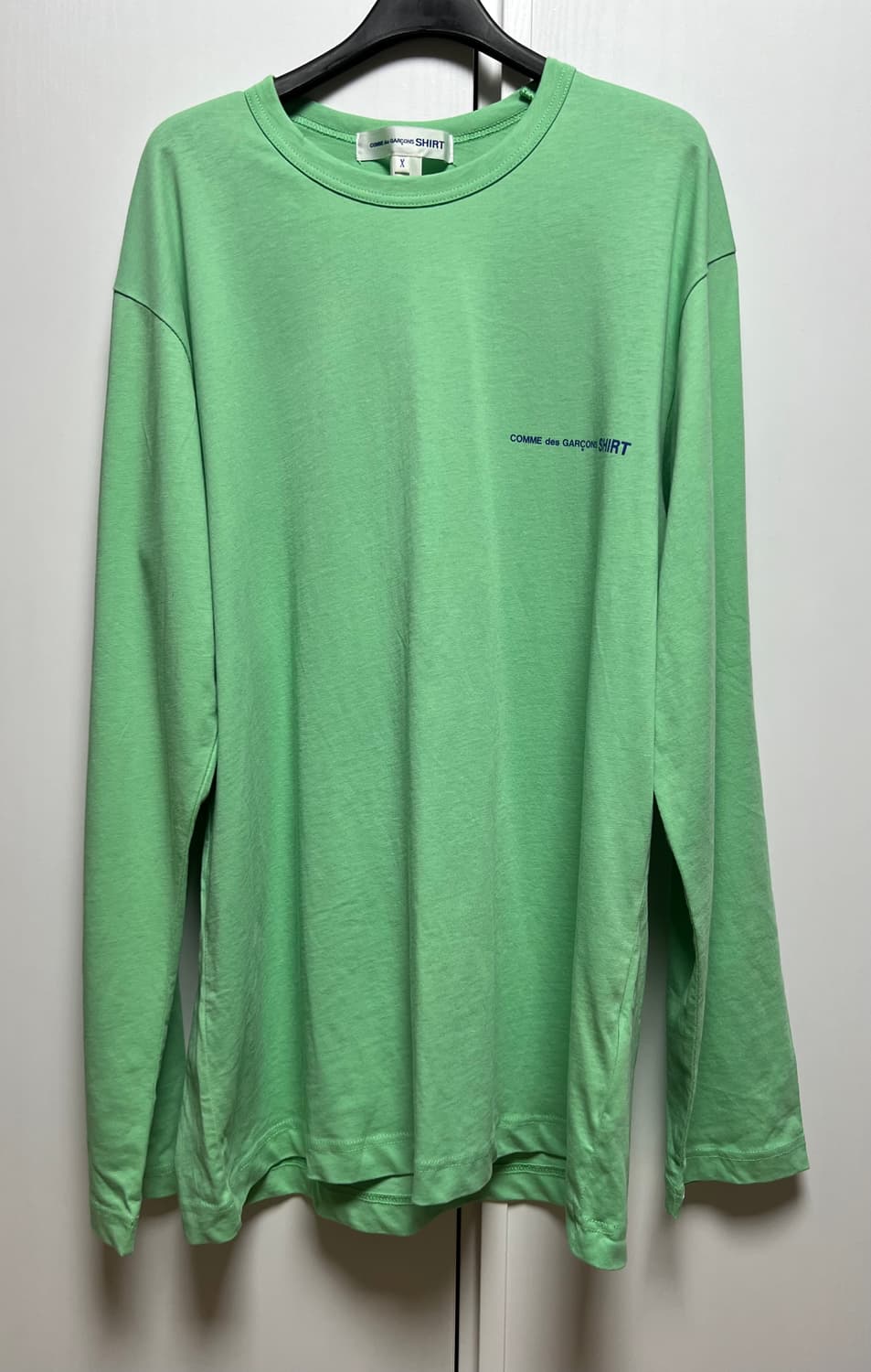꼼데가르송 셔츠 라인 로고 롱슬리브 긴팔 티셔츠 상품이미지2