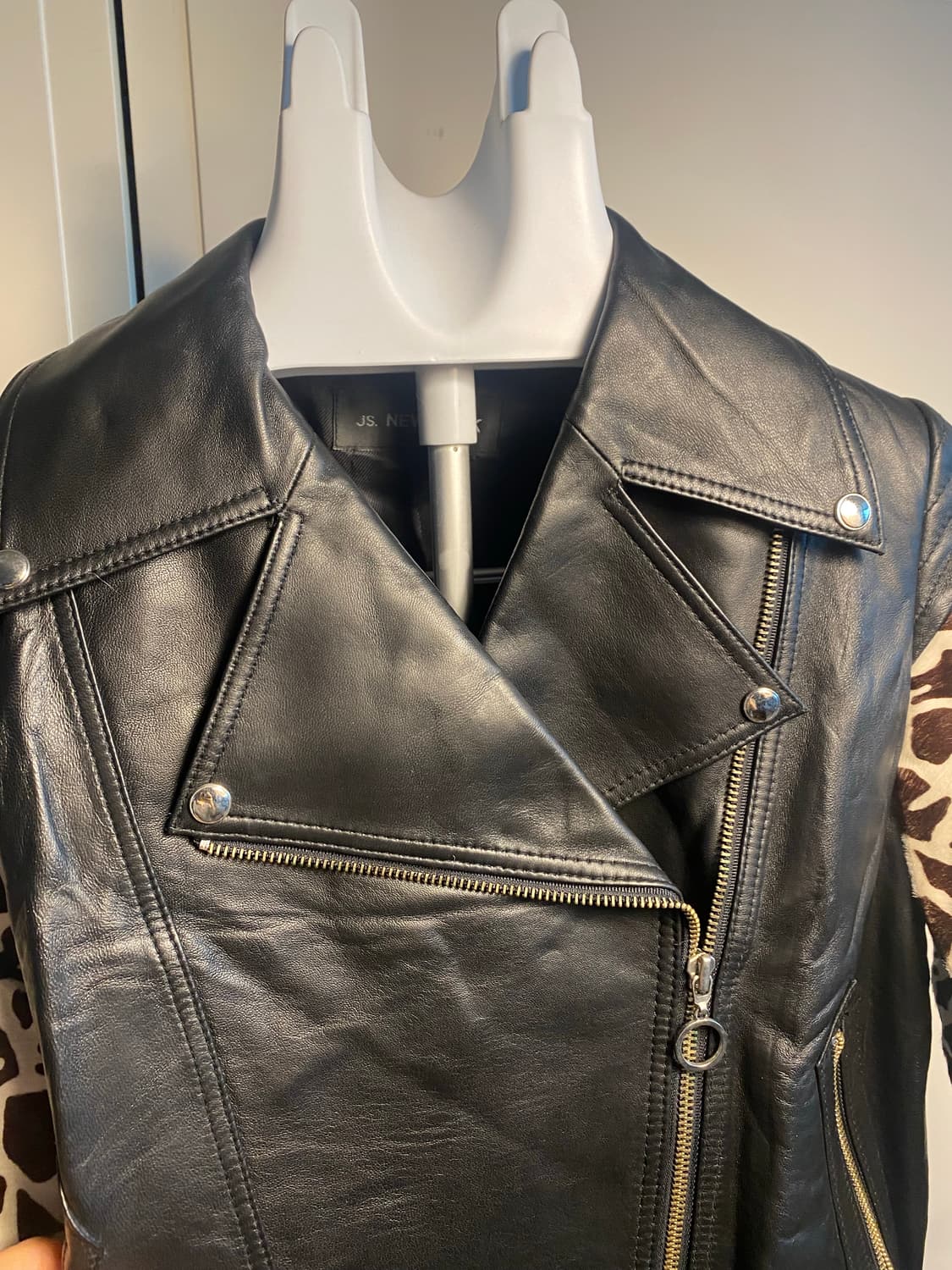 JS NEWYORK 가죽 라이더 자켓 FREE 상품이미지1