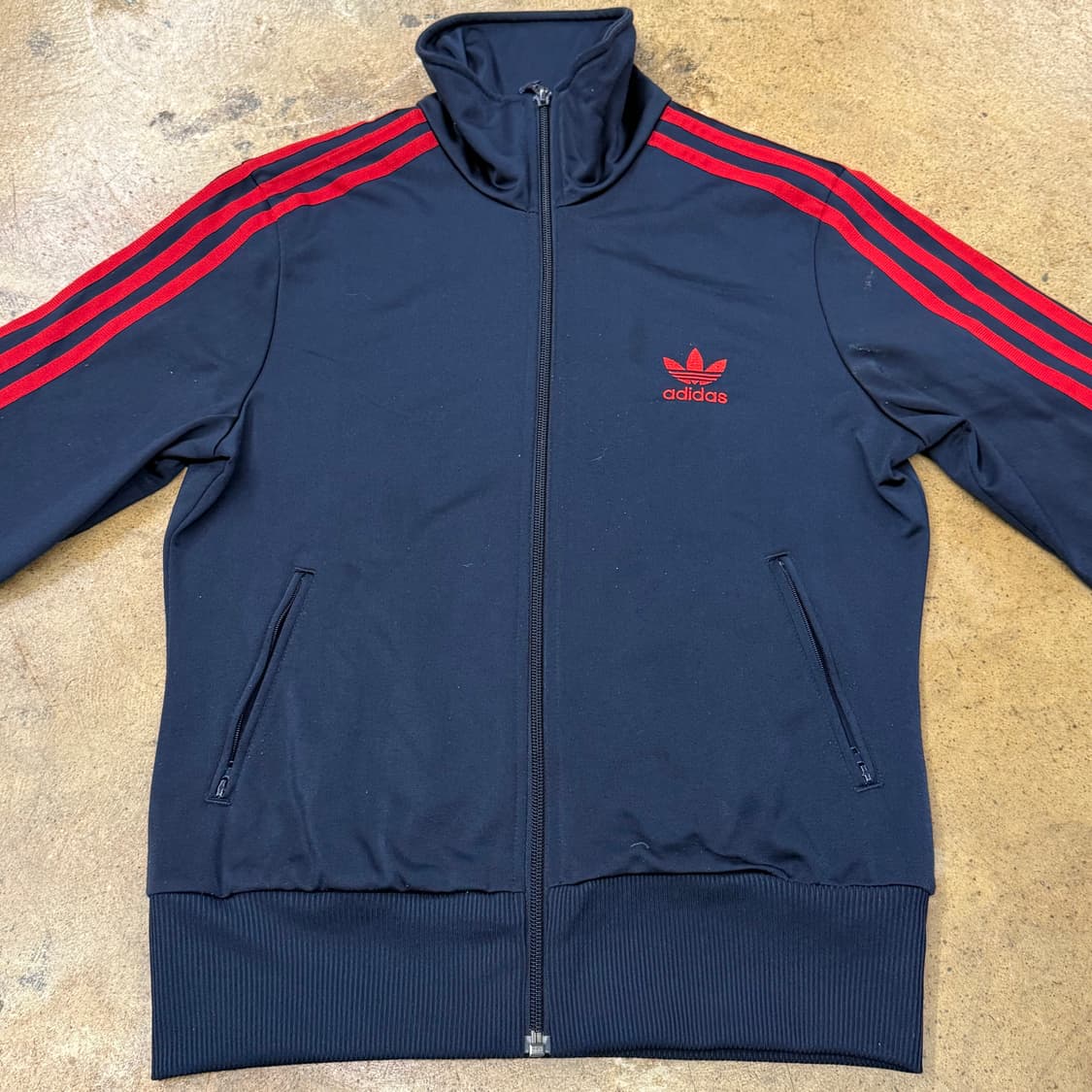 [정품/95] 아디다스 트레이닝 자켓 져지 네이비 레드 b17 상품이미지3