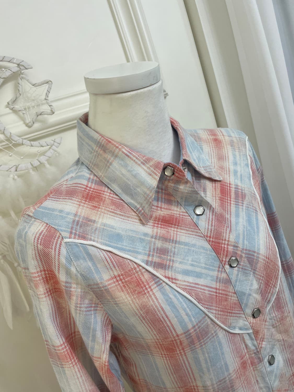 TOMMY GIRL signature check vintage shirt 상품이미지7