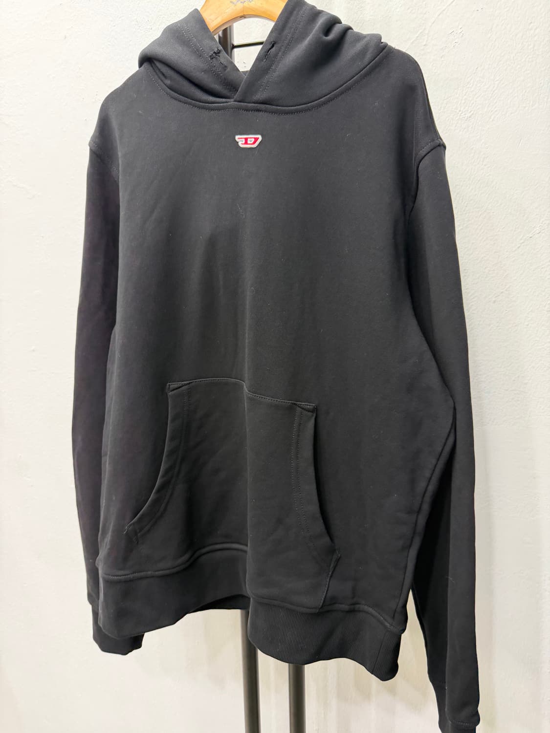 정품) 디젤 신형 D로고 후드티 L 상품이미지3