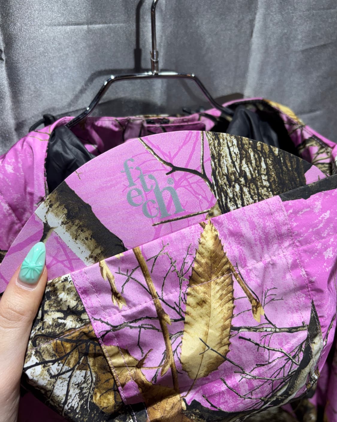 S Fetch 패치선데이 리얼트리 핑크 나일론 후드 자켓 상품이미지6