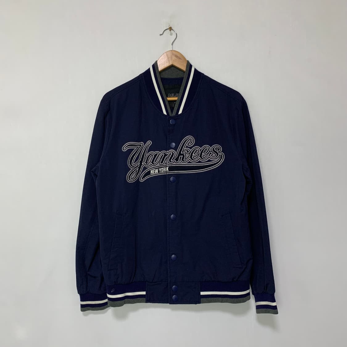 MLB 야구 점퍼 자켓 봄버 네이비 빈티지 100 사이즈 상품이미지1