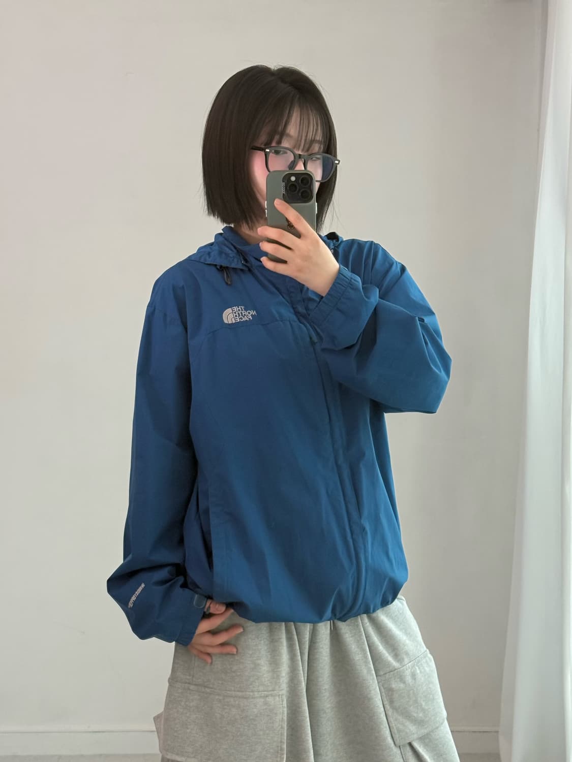 노스페이스 블루 바람막이 상품이미지3