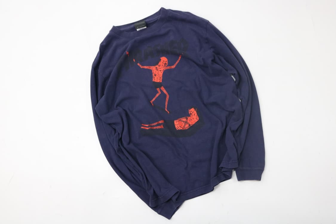 트레셔 빈티지 "GO DEMON" 그래픽 롱슬리브 티셔츠 (L) 상품이미지2