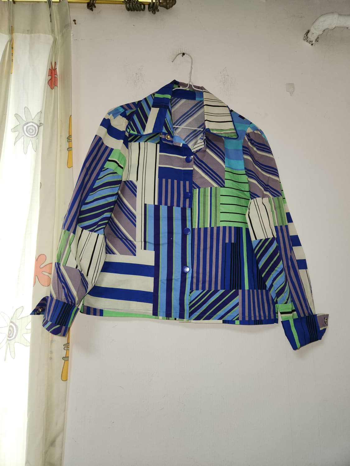 패치워크 패턴 숏 자켓 F(55) 상품이미지1