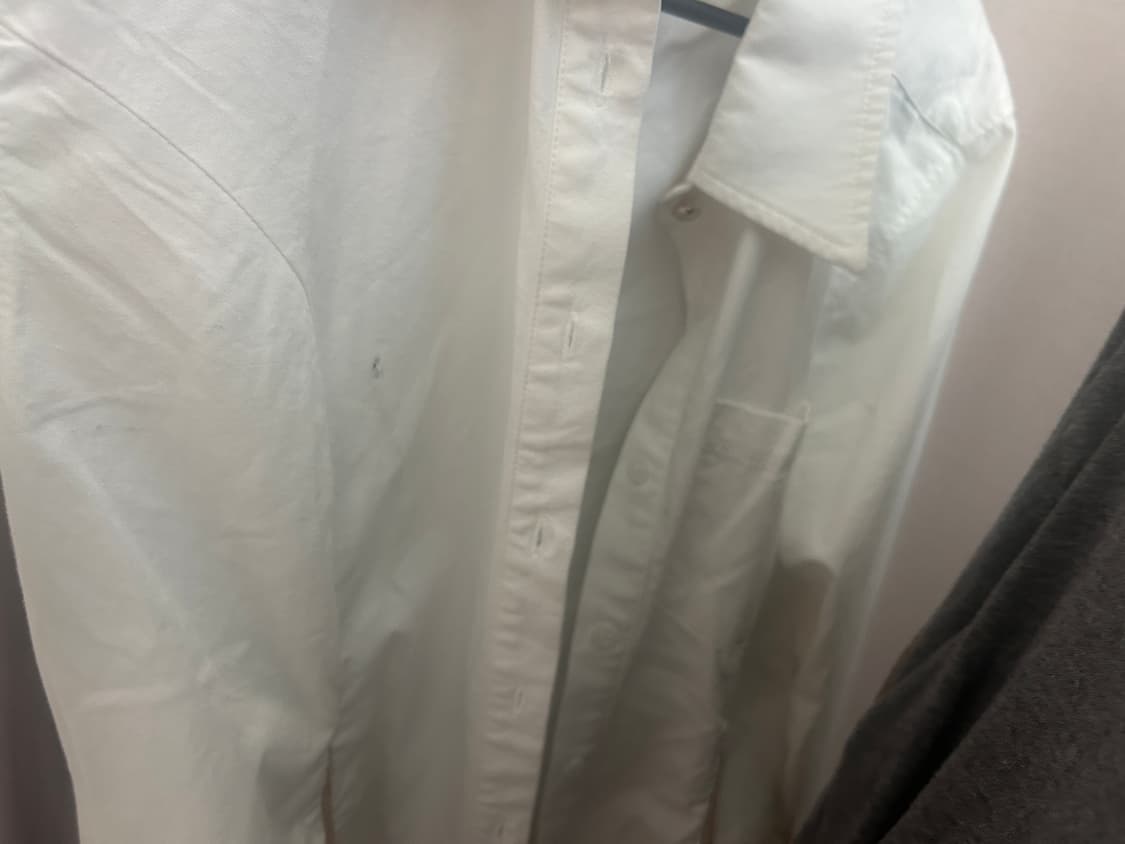 울리카상투스 mesh paneled shirt white 셔츠 상품이미지2