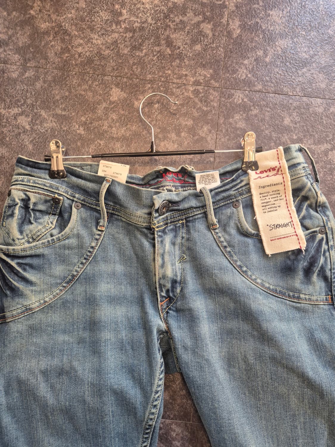 리바이스 레드 여성 청바지 상품이미지3