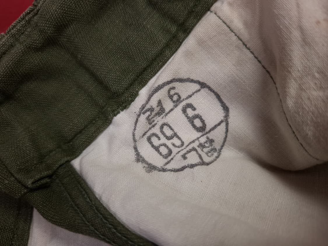 오리지날 60's 국군용 초기형 HBT 바지 상품이미지3
